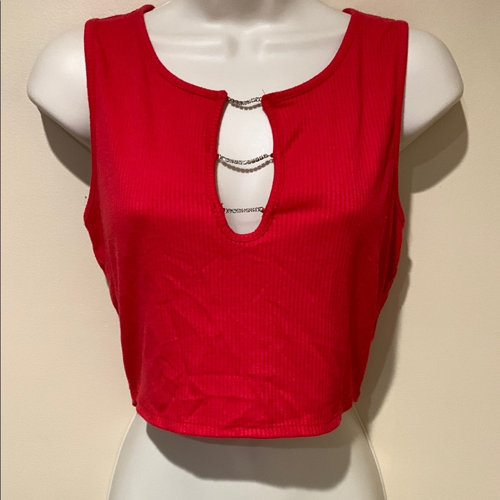 Rhinestone stranded top